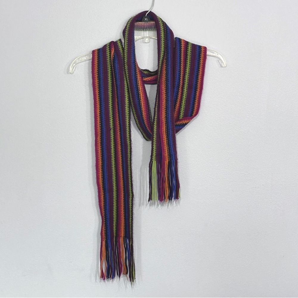Claire’s | Multi Color Rainbow Women’s Acrylic Scarf
